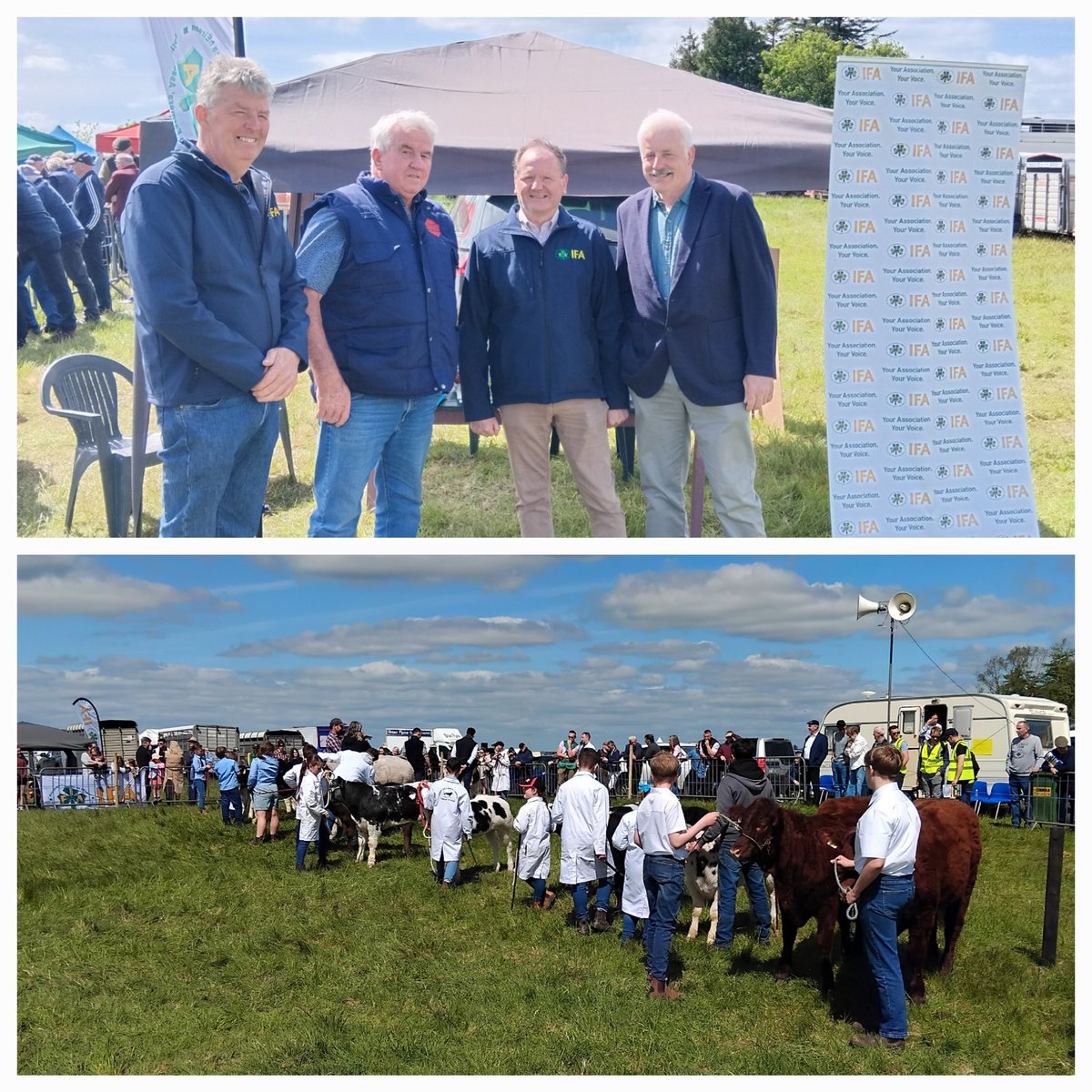 Great weather and turnout at Newmarket on Fergus Agricultural Show today. Clare <a href="/IFAmedia/">Irish Farmers' Association</a> are located next to the cattle showing. <a href="/ClareFM/">Clare FM</a>