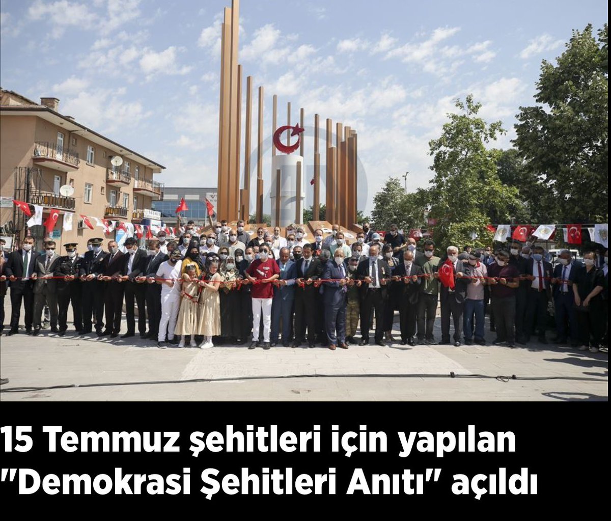Vatan Gazileri ve Şehit Yakınları Derneği (@vatangazisehitd) on Twitter photo Etimesgut belediyesi belediye meclisine etimesgutta bulunan #15Temmuz anıtının kaldırılması için önerge vereceğini ve bunu da kabul edeceklerini duyduk.
En kısa zamanda hemen şimdi bu hatadan dönülmelidir.<a href="/erdalbeskcioglu/">Erdal Beşikcioğlu</a> ++ Etimesgut belediyesi belediye meclisine etimesgutta bulunan #15Temmuz anıtının kaldırılması için önerge vereceğini ve bunu da kabul edeceklerini duyduk.
En kısa zamanda hemen şimdi bu hatadan dönülmelidir.<a href="/erdalbeskcioglu/">Erdal Beşikcioğlu</a> ++