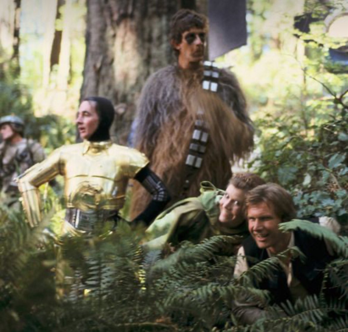Scoping out a picnic spot
#behindthescenes 
Return of the Jedi (1983)