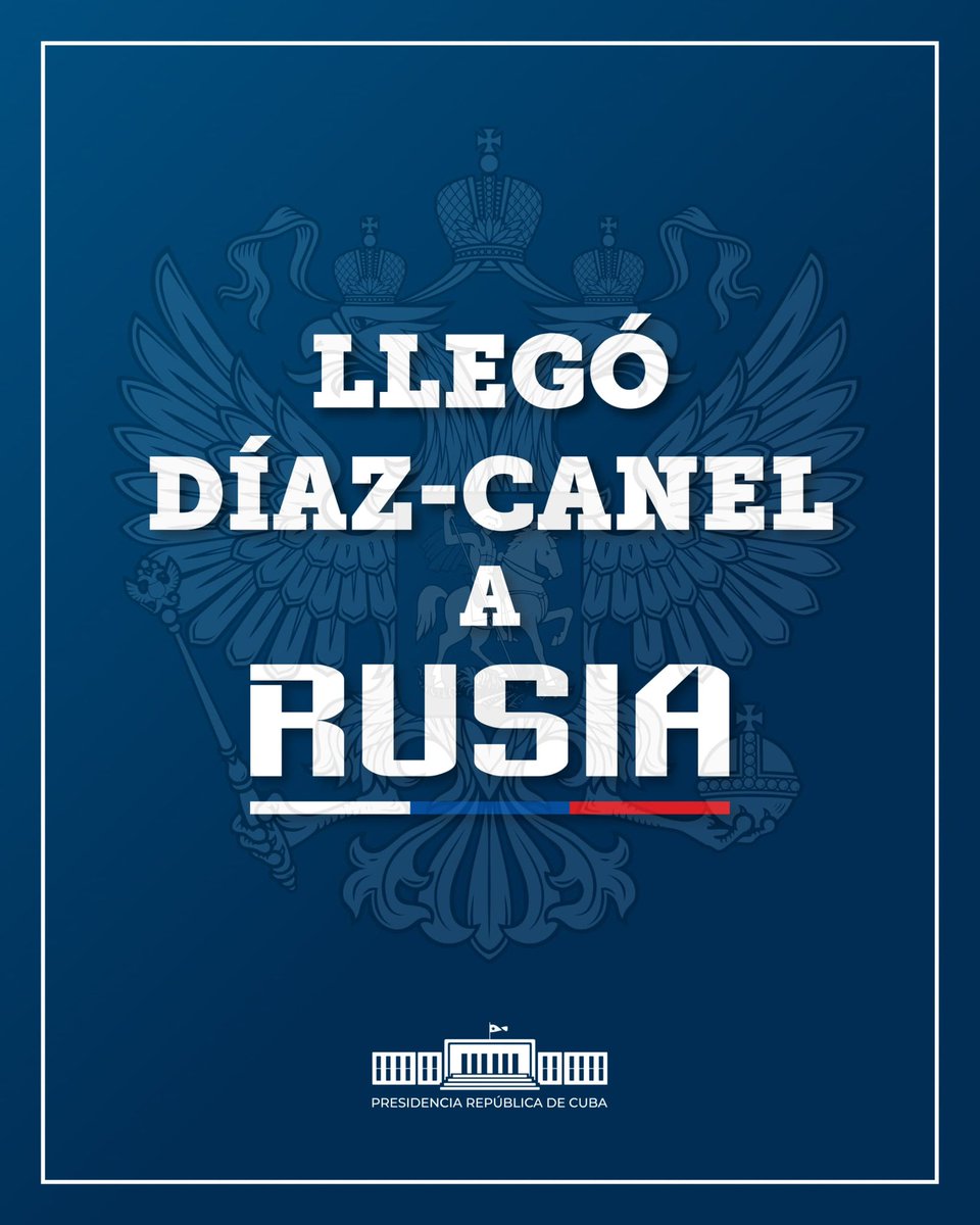 PartidoPCC's tweet image. El Presidente @DiazCanelB llegó a San Petersburgo, donde inició su visita oficial a Rusia con motivo de la celebración por el 80 aniversario de la victoria sobre el fascismo y los 65 años del restablecimiento de relaciones diplomáticas entre ambas naciones.