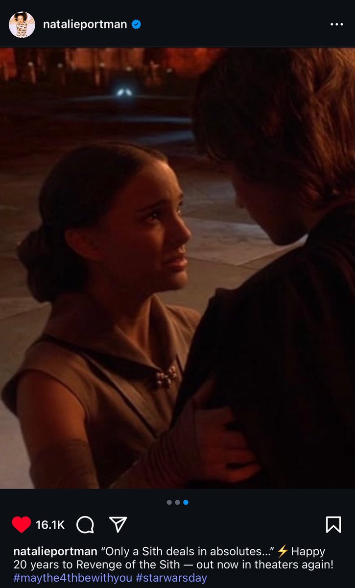 NATALIE POSTED FOR MAY THE 4TH 😭❤️