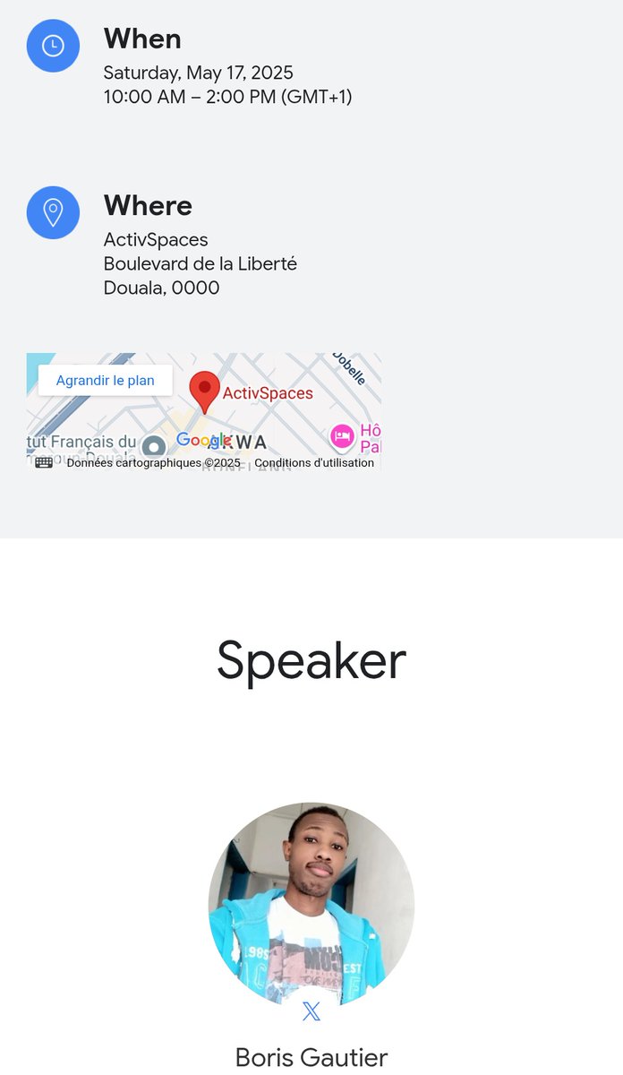 Boris_Gauty's tweet image. Ca te dis d&apos;apprendre à créer tes propres applications basées sur l&apos;IA grâce aux technologies de Google?? 😏

De savoir comment intégrer les IA les plus populaires dans tes applications ?? 😯

Si oui je t&apos;invite à me rejoindre le 17 Mai prochain à ActiveSpace. Je vais échanger…