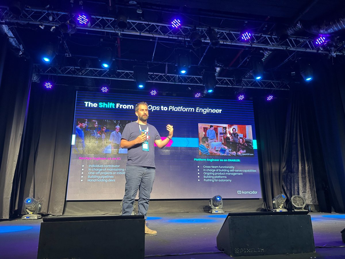 komodor (@komodor_com) on Twitter photo Our CTO <a href="/itielshwartz/">Itiel Shwartz</a> has been on a tear lately!
Today Itiel spoke at the Leaders in Tech conference, where he delved into how the explosion of tools is driving the transition from DevOps to Platform Engineering. He also highlighted the practical skills and insights required to Our CTO <a href="/itielshwartz/">Itiel Shwartz</a> has been on a tear lately!
Today Itiel spoke at the Leaders in Tech conference, where he delved into how the explosion of tools is driving the transition from DevOps to Platform Engineering. He also highlighted the practical skills and insights required to