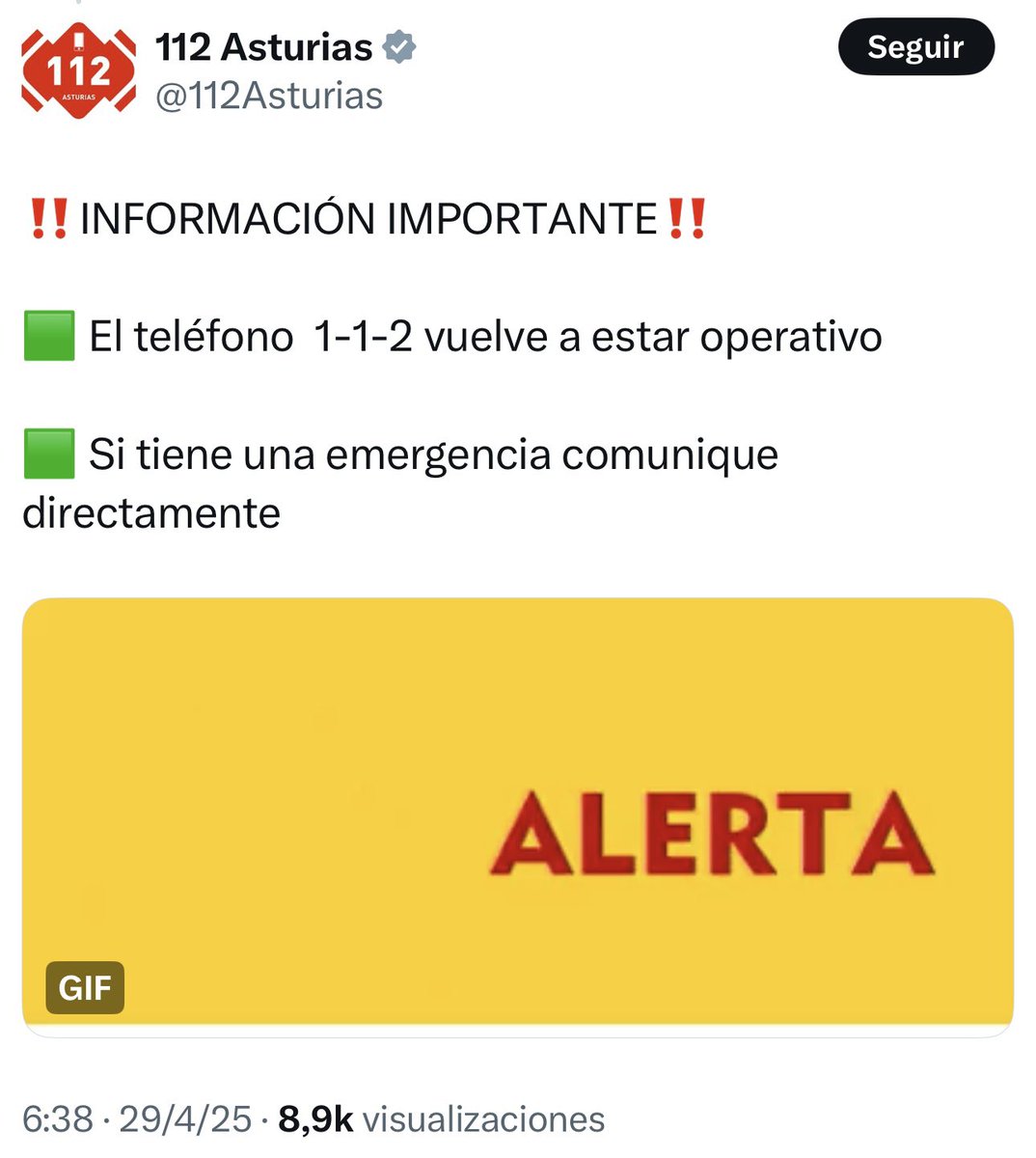 Guiller 🇪🇸✈️ (@guillercil) on Twitter photo ¡Qué “casualidad”!
En el baño y masaje que hoy dedica #LaVozDeSuAmo al desgobierno Barbón se les olvida decir que el 112 Asturias estuvo caído desde las 22:23h del día 28 hasta las 6:38h del día 29.
<a href="/apulin_colorado/">Apulín Colorado🪢⛏️❄️</a> ¡Qué “casualidad”!
En el baño y masaje que hoy dedica #LaVozDeSuAmo al desgobierno Barbón se les olvida decir que el 112 Asturias estuvo caído desde las 22:23h del día 28 hasta las 6:38h del día 29.
<a href="/apulin_colorado/">Apulín Colorado🪢⛏️❄️</a>