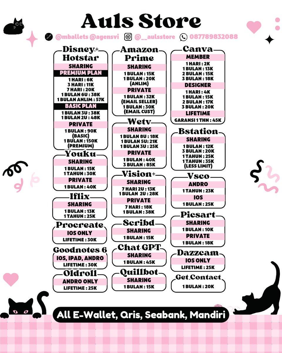 mballets's tweet image. 💌 twitter : @mballets @agensvi 
📲 fast respon : bit.ly/aulstore 
🌷 testi : t.me/aulproofs