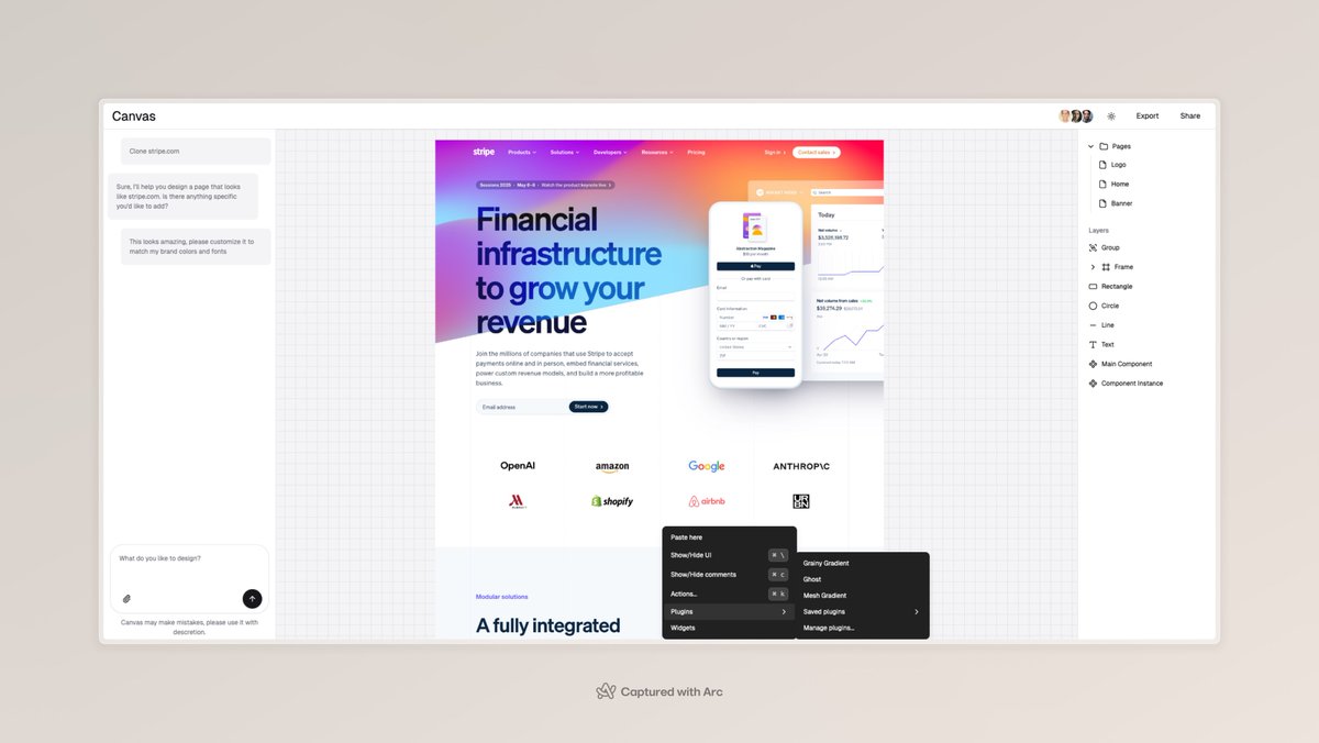 Hear me out, what if there was Figma + Lovable / Bolt / v0 + WebFlow / Framer 🤯

screen.studio/share/uuJsb362