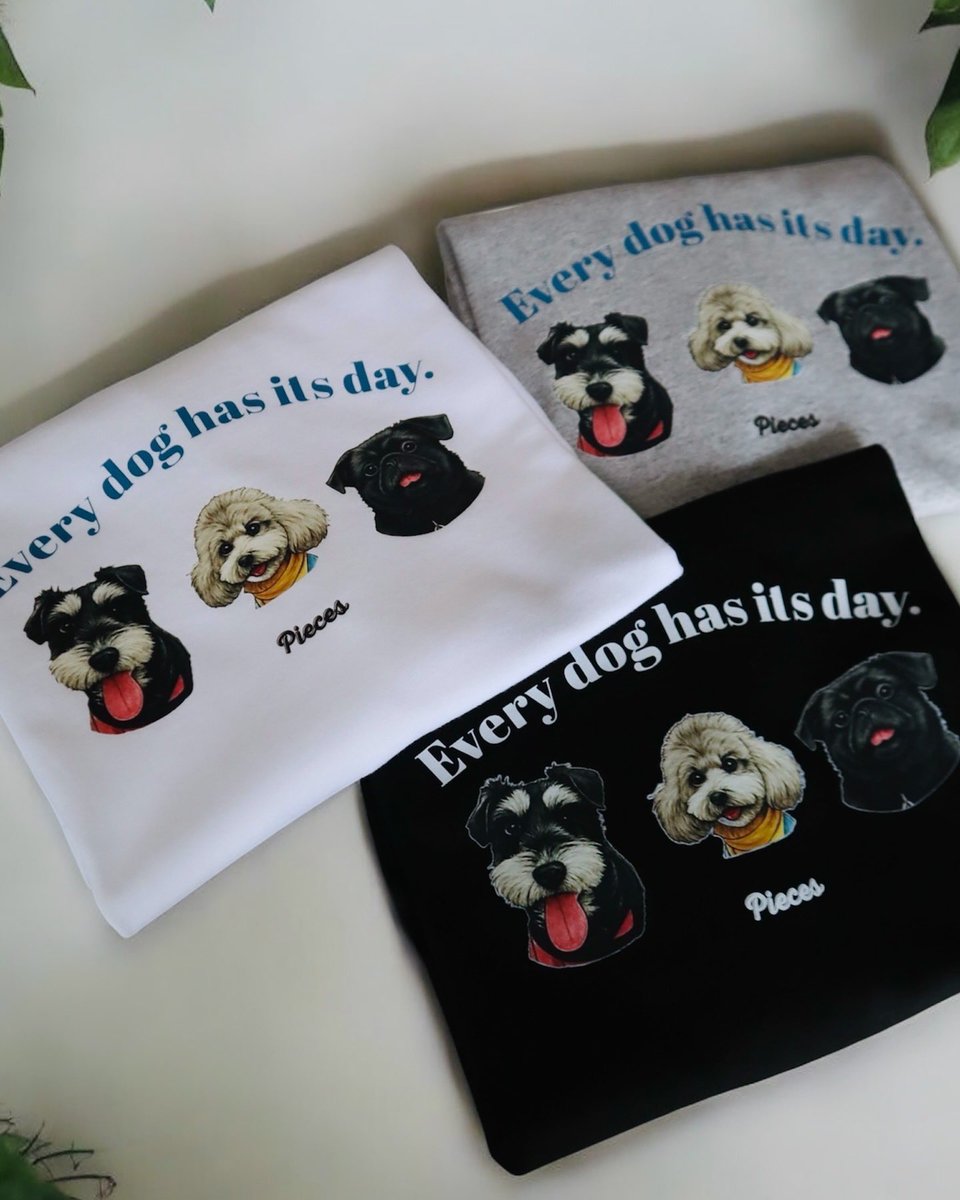 pieces_of_cake_'s tweet photo. 𝗣𝗶𝗲𝗰𝗲𝘀 𝗗𝗢𝗚 𝗧𝗲𝗲

◼︎color
White / Black / Gray
◼︎size
M / L / XL https://t.co/wqNIp07c2R