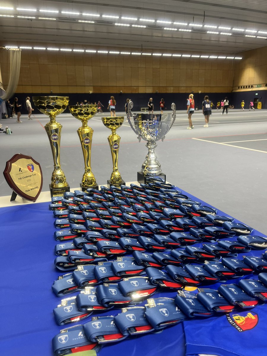 The stage is set and the prizes are waiting!
Trophies polished, medals lined up—who will take them home at the P4S U11 Challenge Cup?