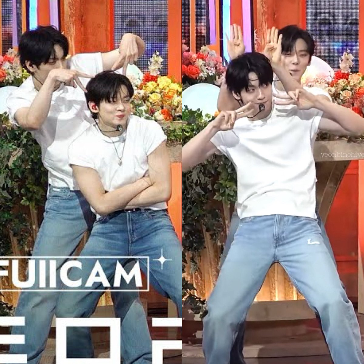 the size difference is INSANE.. the way soob is bending down in the sec pic but still looks bigger than yonjun grrrrr
