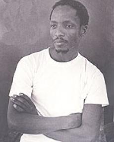Thami Mnyele (1948-1985) was a South African artist associated with the Black Consciousness movement and the ANC. He moved to Botswana &amp; joined the Medu Art Ensemble in 1979 with his friend &amp; activist Wally Serote. He was murdered by SAFD soldiers &amp; they confiscated his art.