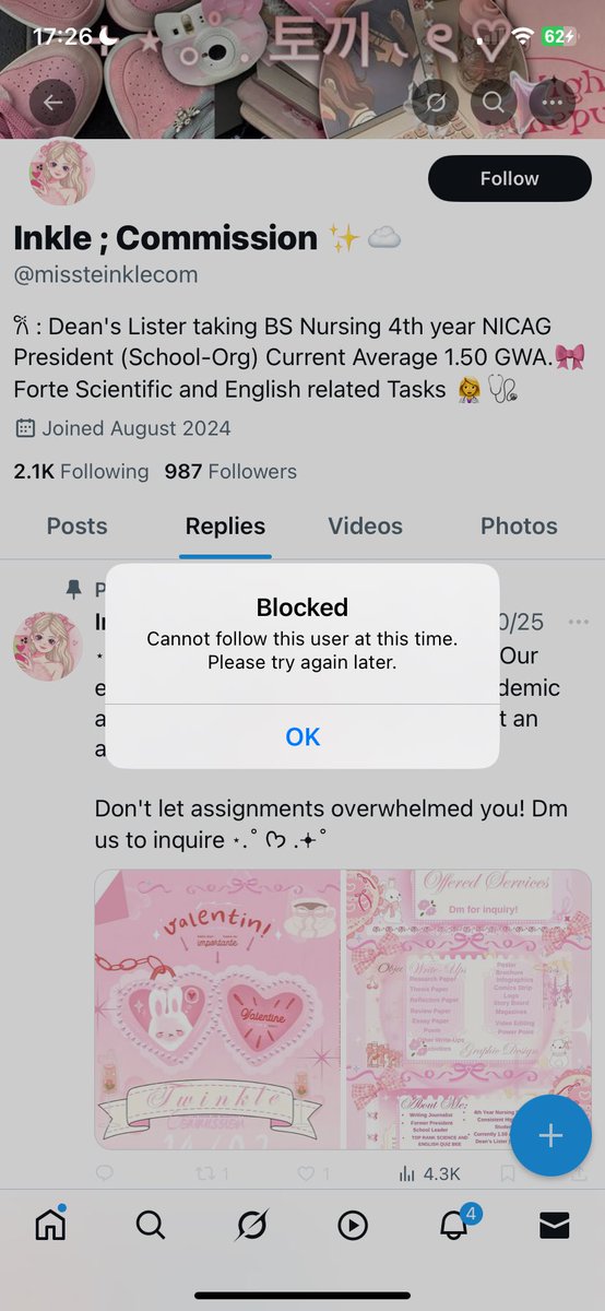 CLIENTS do not transact with <a href="/missteinklecom/">Inkle ; Commission</a>. Scammer po ‘yan! 

Na-call out na before, nagpalit na ng username. I didn’t know that, so I was scammed. Ngayon naman, ni-block na ako para ‘di ako makapagreply and warn sa mga replies niya sa clients. PLEASE BE CAREFUL.