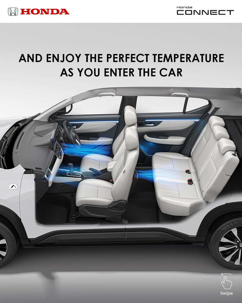 Step into comfort, even before you start the drive. Remotely switch on the AC with Honda Connect and beat the summer heat. HondaCars HondaCarsIndia HondaConnect HondaElevate https t.co uBaVa0cbXU Step into comfort, even before you start the drive. Remotely switch on the AC with Honda Connect and beat the summer heat