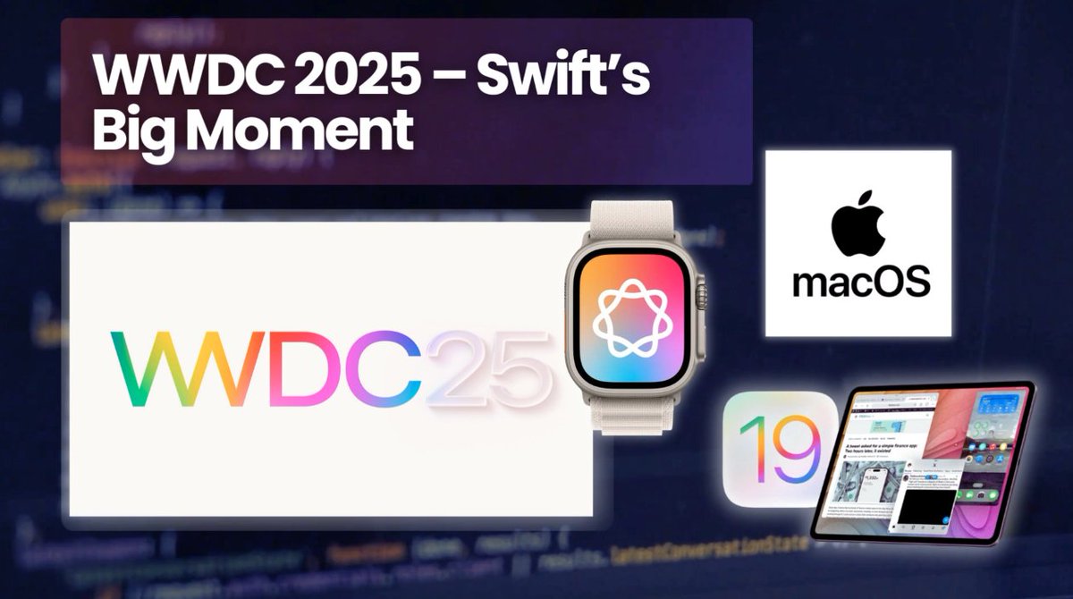 iosDev_ramit's tweet image. iOS 18.5 beta 4’s Swift APIs, iOS 19 AI, Vision Pro coding, & WWDC 2025 hype!
🚀 Check the Byte & Apple Roundup:
youtu.be/TV9IysLSQCA
#AppleCoding #SwiftTrends #iOS19
