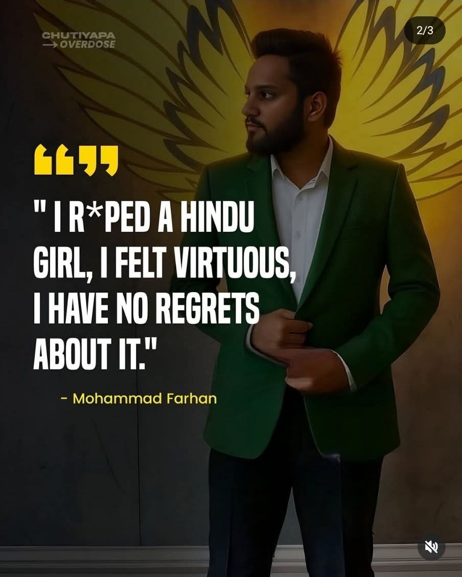 ByRakeshSimha's tweet photo. Several years ago, a Hindu girl in central Kerala was raped by a group of Muslim men from Malappuram in north Kerala. The girl said to the rapists in court: "You had Muslim girls in your area, yet you did not rape any of them. You intentionally travelled south to seek out a Hindu girl to rape."

India needs to acknowledge that the problem of jehad has reached epidemic levels. The jehadis no longer fear the law because they can execute people, rape women and bomb crowded train stations, knowing India's mickey mouse laws and liberal judges will release them in 10 years or sooner.

Plus, the jehadis are willing to sacrifice their lives if in the bargain they are able to remove one Hindu woman from the reproductive group. Humiliating the kafir is a holy act for them as they are taught that it will lead to everlasting sex and wine in jannat.