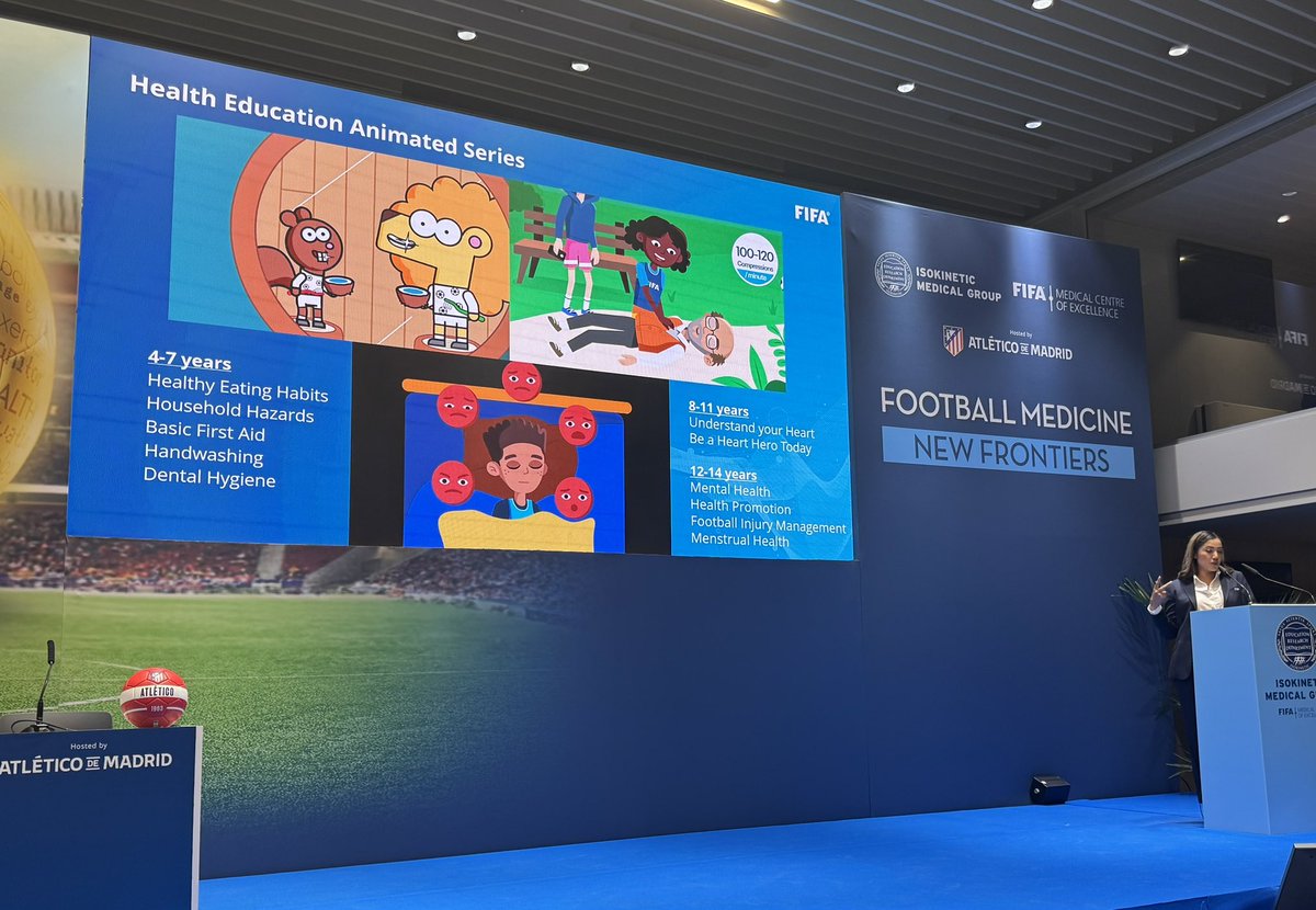 Dr Andy Massey (@andy_massey) on Twitter photo Latest updates about what <a href="/FIFAcom/">FIFA</a> doing in global health promotion.
Khloud Sebak presenting the Health Education Animated Series… using animations to promote health through football
<a href="/WHO/">World Health Organization (WHO)</a>
<a href="/FIFAMedical/">FIFA Medical Network</a> Latest updates about what <a href="/FIFAcom/">FIFA</a> doing in global health promotion.
Khloud Sebak presenting the Health Education Animated Series… using animations to promote health through football
<a href="/WHO/">World Health Organization (WHO)</a>
<a href="/FIFAMedical/">FIFA Medical Network</a>