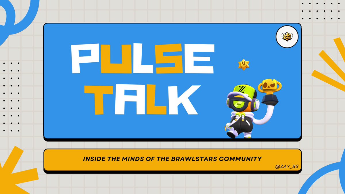 🎙️ Introducing PulseTalk 

A new written interview series highlighting the people behind the Brawl Stars scene : players, casters, staff, creators &amp; more.

Real stories. Real voices.
One pulse at a time.

Let me know who I should interview next and any feedbacks ❗️