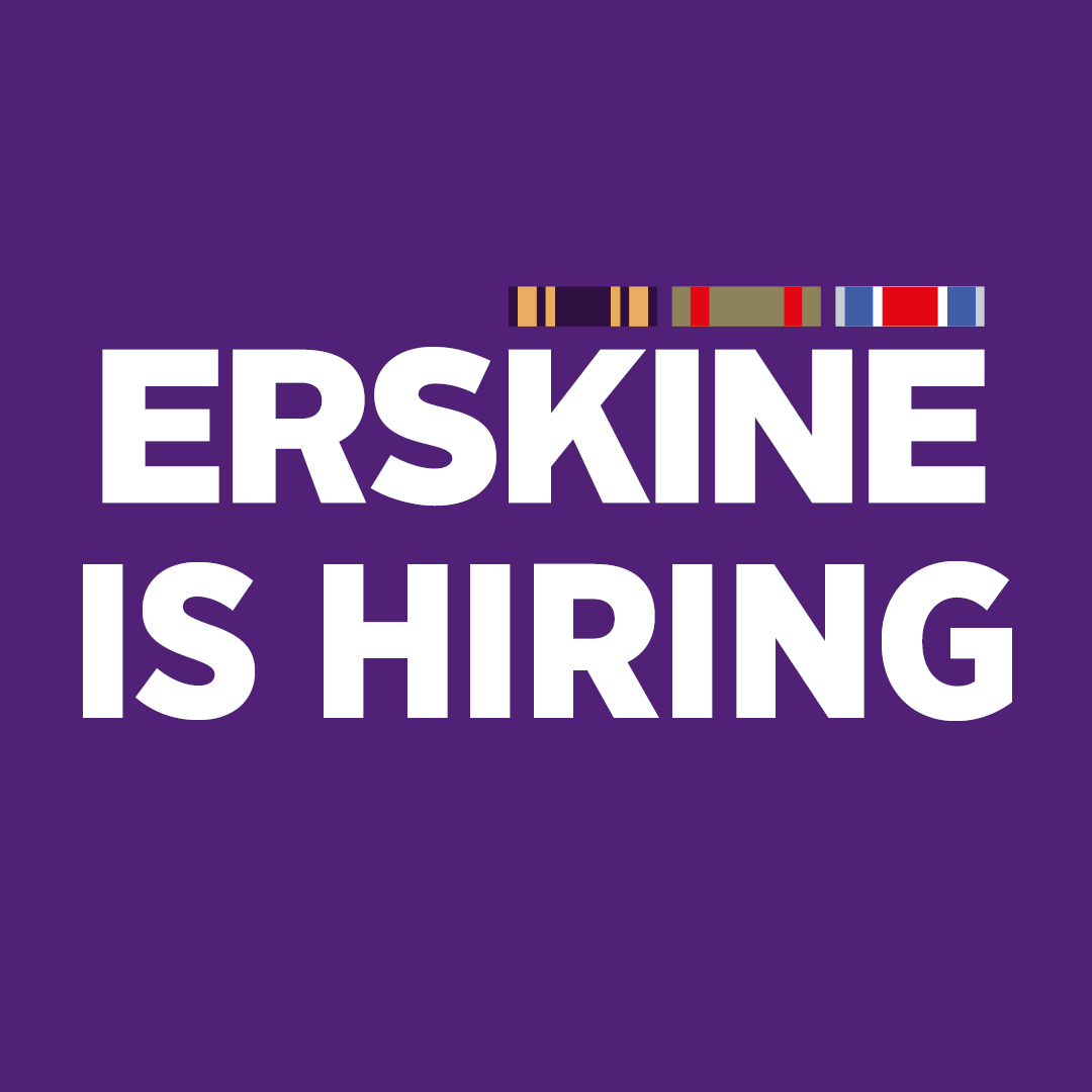 We've just posted 3 new roles for Erskine's Home Support service, providing support to Veterans and their partners within their own homes across Renfrewshire, Inverclyde, Glasgow and West Dunbartonshire 🗺️

Apply now: bit.ly/3YtbEHQ