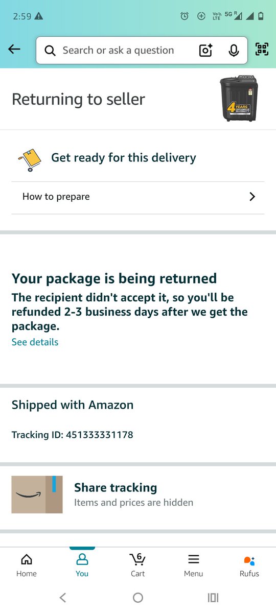 Amazon पर मैंने ऑर्डर किया था डिलीवरी वाला डिलीवरी करने से मना कर दिया या ऑर्डर कैंसिल कर दिया कस्टमर केयर से भी कोई मदद नहीं मिली।  मैंने अमेज़न का प्राइम मैमरशिप ले रखा है <a href="/amazonIN/">Amazon India</a> <a href="/AmitAgarwal/">Amit Agarwal</a> <a href="/amazon/">Amazon</a> very bad option amazon order no.- 40275612991157912