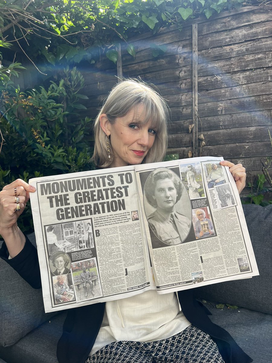 Dr Tessa Dunlop (@tessadunlop) on Twitter photo Thank you <a href="/DailyExpressRB/">Daily Express</a>
Thank you <a href="/MattNixson/">Matt Nixson</a> for calling Lest We Forget War and Peace in 100 British Monuments a ‘brilliant’ book.
And most of all thank you to the generation who served #VEDay80
How I miss Betty Webb MBE #WWII #Bletchleypark Thank you <a href="/DailyExpressRB/">Daily Express</a>
Thank you <a href="/MattNixson/">Matt Nixson</a> for calling Lest We Forget War and Peace in 100 British Monuments a ‘brilliant’ book.
And most of all thank you to the generation who served #VEDay80
How I miss Betty Webb MBE #WWII #Bletchleypark