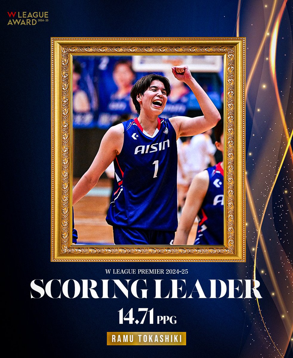 【W LEAGUE PREMIER 2024ｰ25】

📈スタッツリーダーズ📈
得点｜渡嘉敷 来夢（2年連続6回目）

<a href="/TOKASHIKI_10/">Ramu Tokashiki</a> <a href="/aisinwings/">【公式】アイシンウィングス🏀AISIN WINGS</a> 
#Wリーグアウォーズ
#Wリーグ