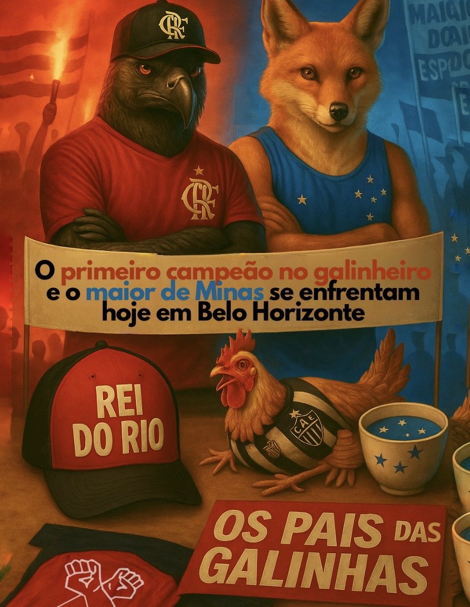 FLAMENGO 🤝🏾 CRUZEIRO E PAU NO CU DAS GALINHAS MG! 🔴⚫🔵⚪
