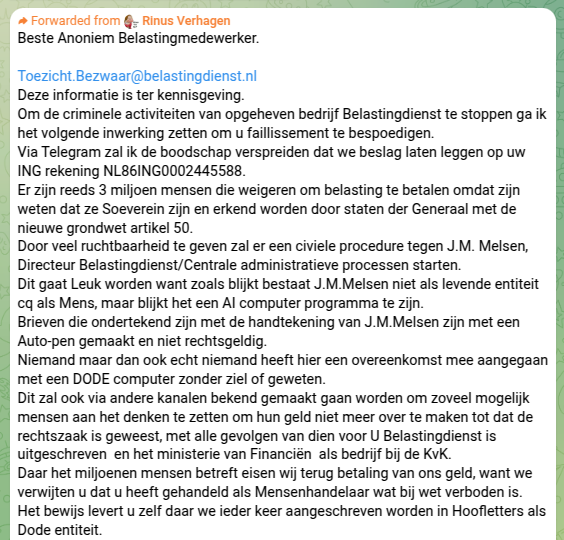 gdisselkoen's tweet image. Wappiehumor.
Rob gaat het faillissement van de belastingdienst bespoedigen. Hij gaat beslag leggen op hun bankrekening.

Ik wens Rob heel veel succes.