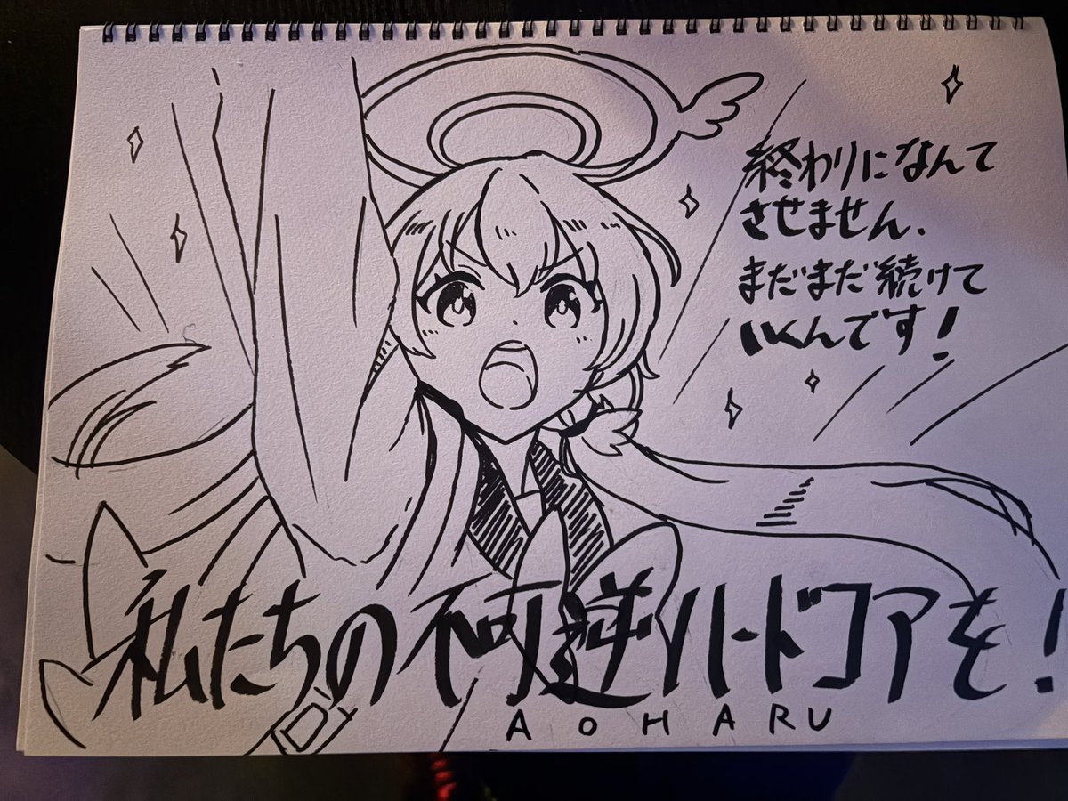 今日のセトリ(フリップ芸)です。ありがとうございました。8年ぶりくらいに星宮いちごちゃん描きました #不可逆決起集会