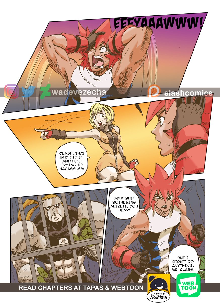 Some crazy page from SLASH' main comic

patreon.com/c/SLASHcomics 

Read my comic for free>> tapas.io/series/SLASH 

DM for Commission Inquiry! Thanks!  #comic #webcomic #animebattle #comiccartoon #webmanga #webtooncanvas #manga #shonenmanga