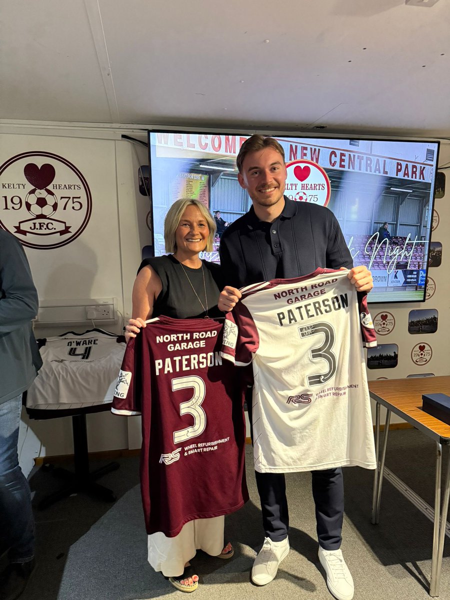 KeltyHeartsFC's tweet photo. 🇱🇻Players Shirt Sponsor Pt.3 

A massive thank you to our Player Shirt Sponsors for the 2024/25 season! 👏🏻

#3 - B. Paterson(Both) - Bend Breath Become
#10 - R. Cunningham(Home) - Spedding Driving School
#18 - R. Bryce(Home) - Roots by the Sea

#PlayerShirtSponsors | #KeltyHearts https://t.co/EnXyMojCkl