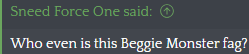 The Beggie Monster tweet media