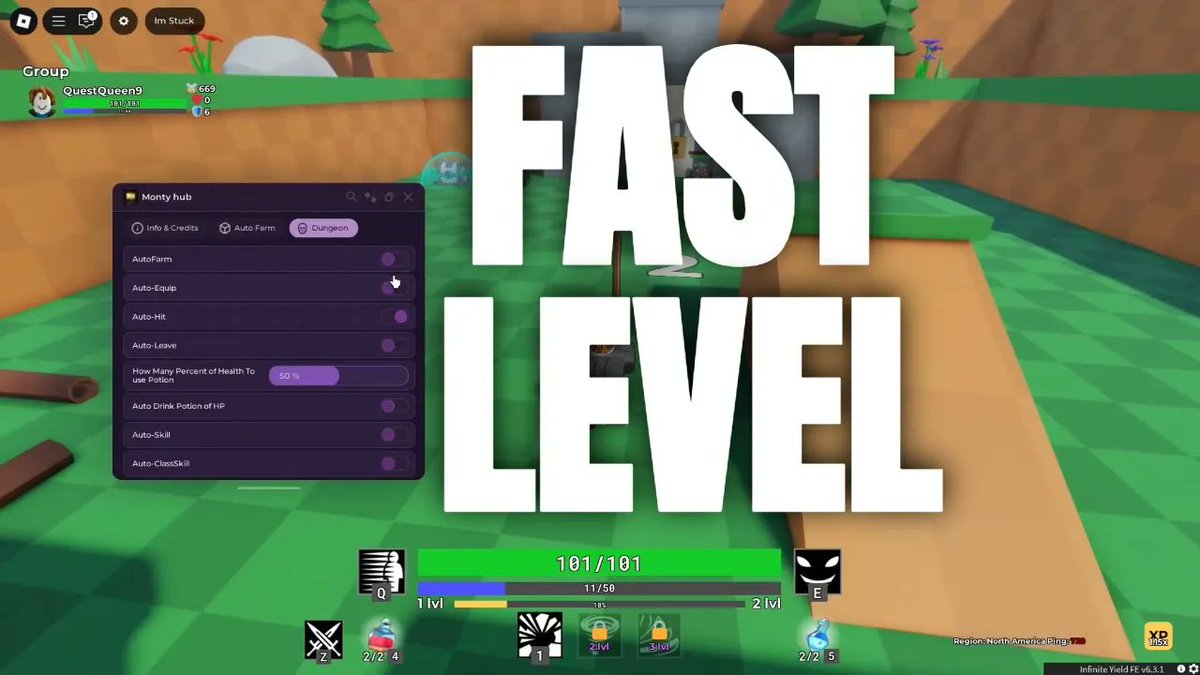 venuslockscript's tweet image. ⚔️ DUNGEON LEVELING SCRIPT ROBLOX 2025
🔥 Auto Farm ✅
🔥 Auto Attack ✅
💀 Fast XP Grind
📥 Get it here: [venuslockscript.com/dungeon_leveli…]

#RobloxScript #DungeonLeveling #AutoFarm #robloxscripts