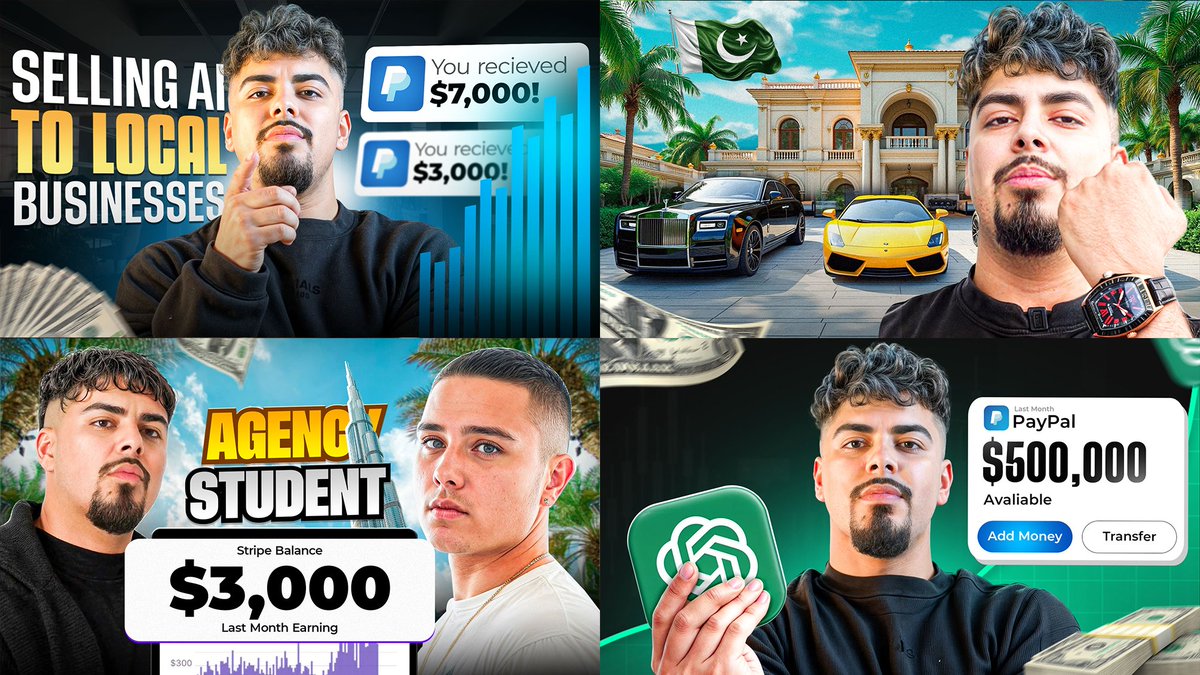 Just wrapped up a recent thumbnails for a client! 🎯
Which one’s your favorite? 👇

Drop your thoughts &amp; feedback! 💬
Need a thumbnail designer? DM me!