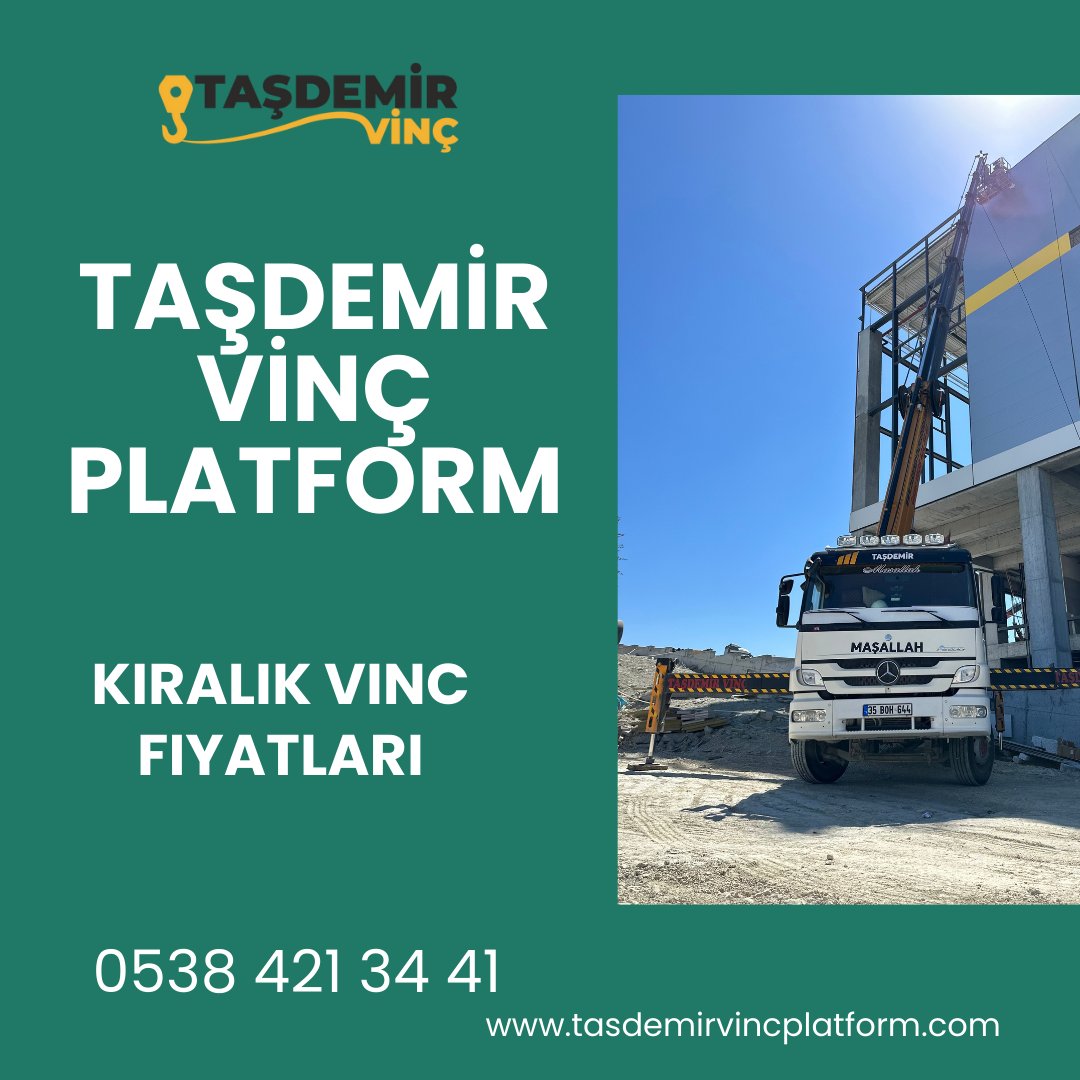 Taşdemir Vinç 7/24 tüm ihtiyaçlarınıza en hızlı çözümü sunmaktadır.

0538 421 34 41

tasdemirvincplatform.com/kiralik-vinc-f…

#vinç #vinc #sepetlivinc #sepetlivinç #esenyurtsepetlivinc #beylikdüzüsepetlivinc #kiralıksepetlivinc #avcılarsepetlivinc #kiralıksepetlivinc #hadimköysepetlivinc