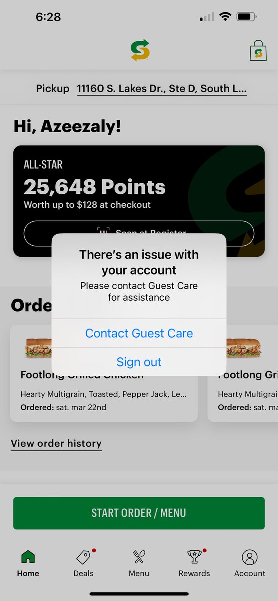 AzeezalyJaffer's tweet image. #subway @SUBWAY it has been two months now since my account has been frozen asking me to contact you all. I have tried for the last two months almost every day. I have heard nothing from you. What do you want me to do?