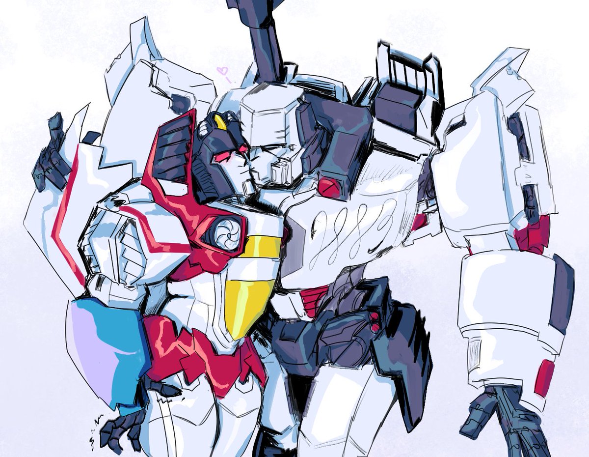 VanillaPervert's tweet photo. couldn't post thanks to flimsy vpn sorry 
here's megastar
might actually draw them kissing someday lol https://t.co/lAqMbSIs1M