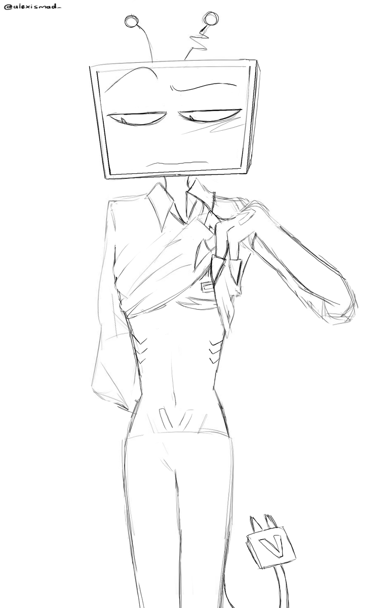 alexismad_'s tweet photo. a doodle of the vox(heavily inspired by/stolen from @/Anonymous_Jian's artstyle like im OBSESSED actually its so damn good)
#hazbinhotelvox #transvox https://t.co/xTr6DVblaC