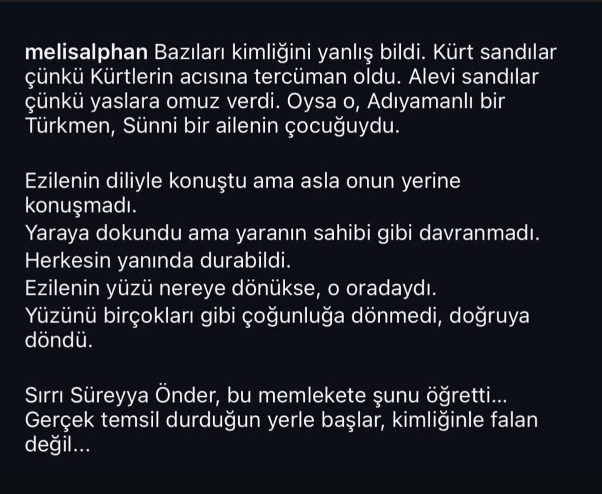 AtakMedya2173's tweet photo. Hayat bir türküye sığacak kadar kısa.
 #SırrıSüreyyaÖnder https://t.co/JS1jcTlT7P