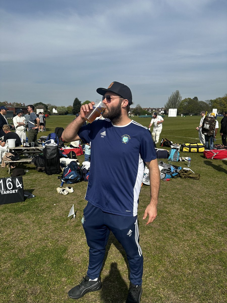 Yesterday also marked 100 matches for Max Gumpert. 

4,170 runs @ 58.73. 
12 centuries &amp; 25 fifties, h/s 158. 
57 wickets @ 18.42 
88 catches &amp; 10 run outs

He’s our Welfare Officer, runs the Fantasy Cricket and is one of our regular Sunday Captains. 

What a guy to have around!!