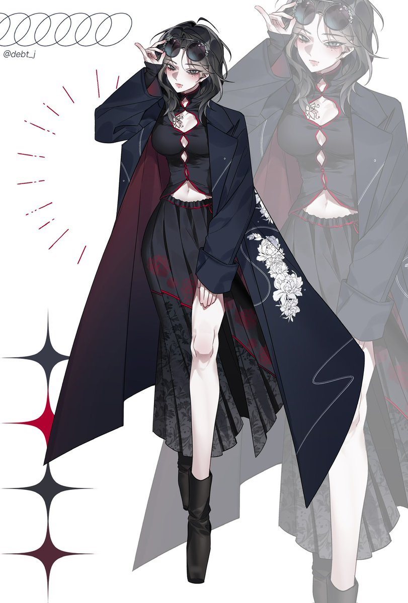 Debt_j's tweet image. 전신 커미 작업~