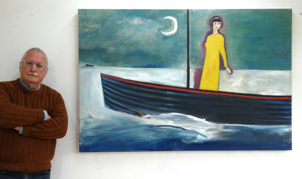StephenPri40985's tweet photo. New work for April 2025: oil on canvas "The Crossing": https://t.co/Vyo3wXRzZQ
