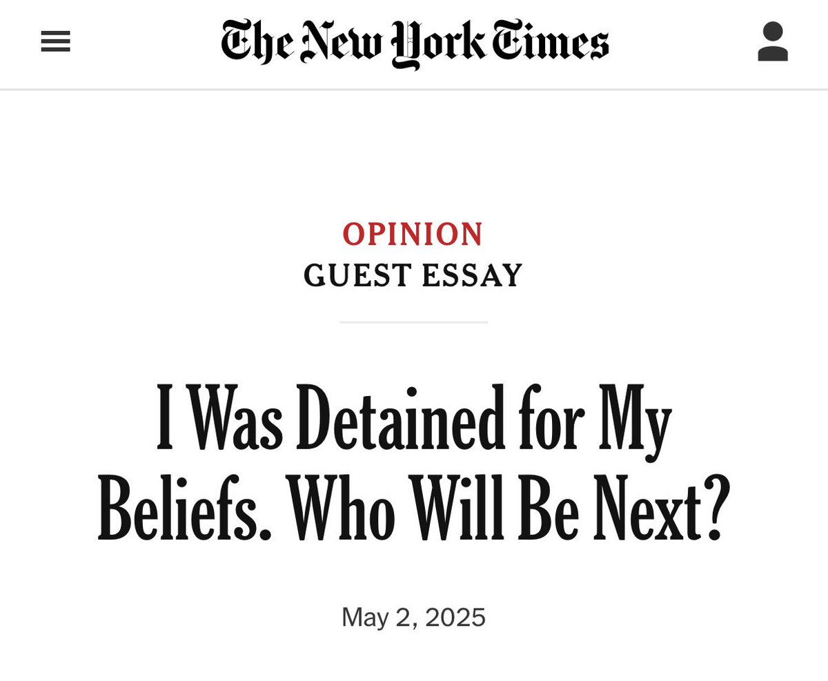 Aviva Klompas (@avivaklompas) on Twitter photo Question for the <a href="/nytimes/">The New York Times</a>: Would you feature a guest essay from someone who boasted about killing Blacks? Or Asians? Or gays? Or immigrants?
We know there’s no chance. But you platform a guy who boasted about killing Jews. Question for the <a href="/nytimes/">The New York Times</a>: Would you feature a guest essay from someone who boasted about killing Blacks? Or Asians? Or gays? Or immigrants?
We know there’s no chance. But you platform a guy who boasted about killing Jews.