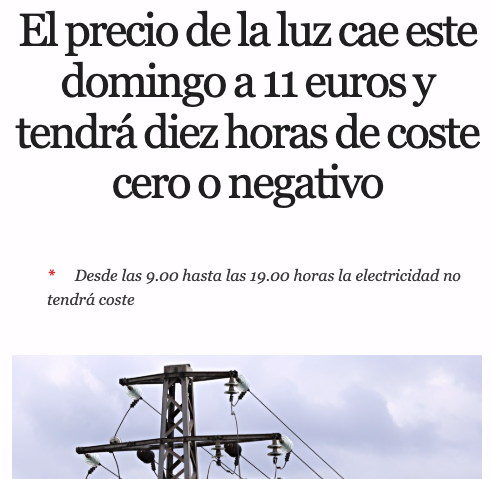 ¿Por qué seguimos pagando por la luz si el precio está en negativo? Porque el precio mayorista no es el único componente de tu factura eléctrica, sino que hay que contar que:

1. Pagas por el uso de redes de transporte y distribución, subvenciones, primas a renovables, etc.

2.