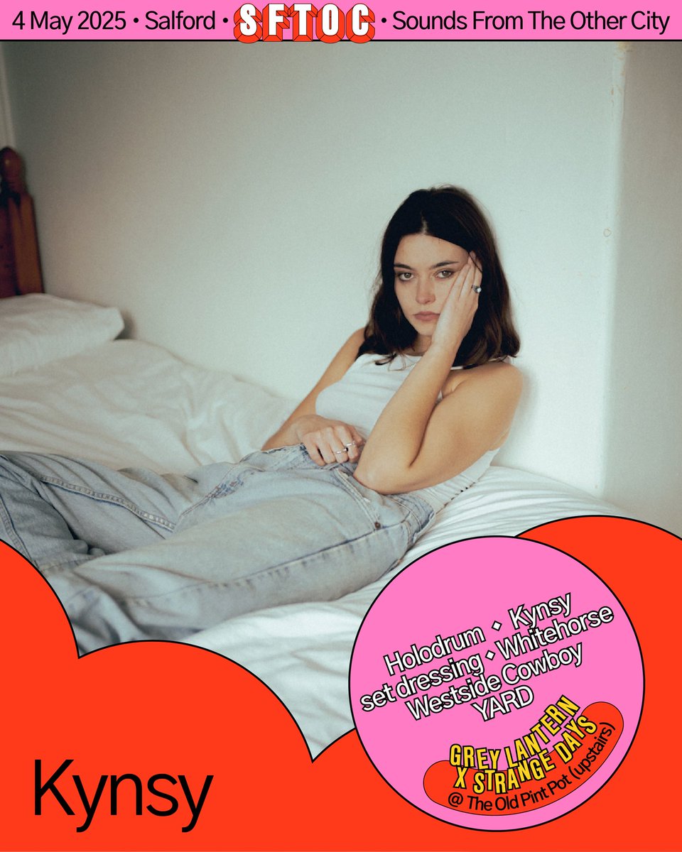 TODAY’S THE DAY!  <a href="/sftoc/">Sounds from the Other City</a> 20th Birthday!  We’ve teamed up with @greylanternmcr up stairs at The Old Pint Pot.  STAGE TIMES BELOW 👇🏽

<a href="/Yard_Band/">YARD</a> - 10pm
<a href="/westsidecowboyy/">westsidecowboy</a> - 8.45pm
@whitehorseband_ - 7.30pm
<a href="/kynsy___/">Kynsy</a> - 6.15pm
<a href="/_holodrum_/">HOLODRUM</a> 5.15pm
Set Dressing - 4.15pm