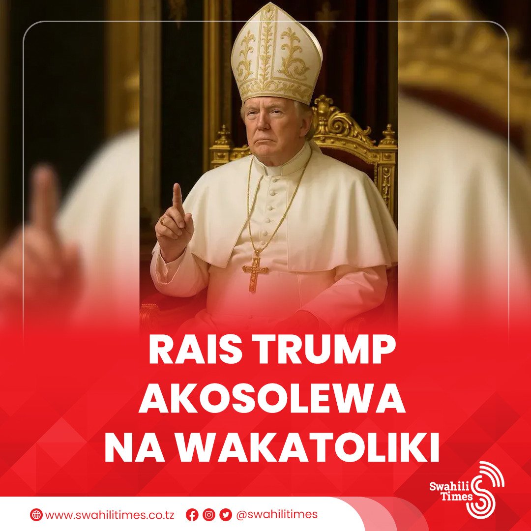 Rais wa Marekani, Donald Trump amekosolewa na baadhi ya Wakatoliki baada ya kuchapisha picha iliyotengenezwa kwa kutumia akili mnemba (AI) kwenye akaunti yake na Ikulu ya Marekani, akiwa amevalia kama Papa.

Picha hiyo imekuja wakati ambapo Wakatoliki wanaomboleza kifo cha Papa