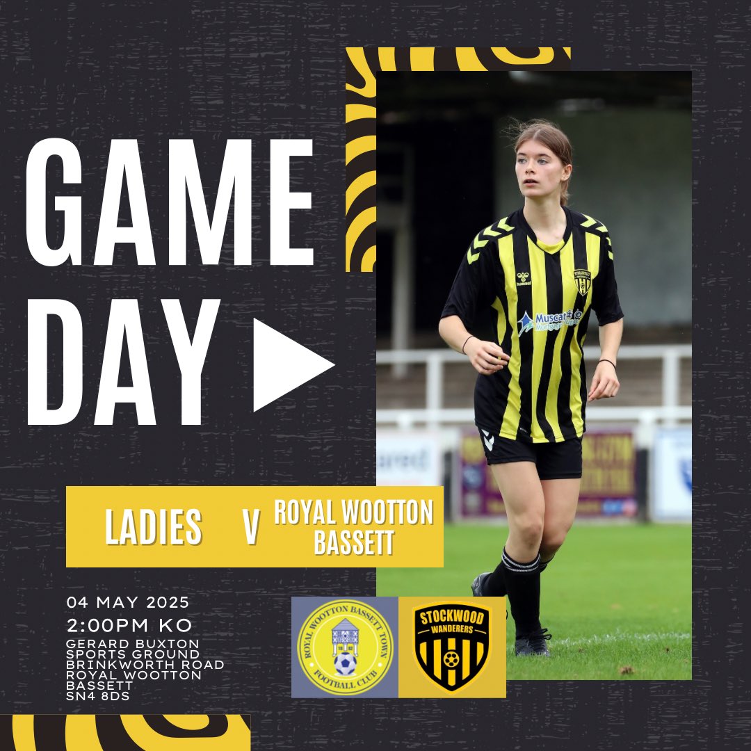⚫️GAME DAY🟡

We are away today as we face Royal Wootton Bassett at their ground.

All support is welcome! #UTW