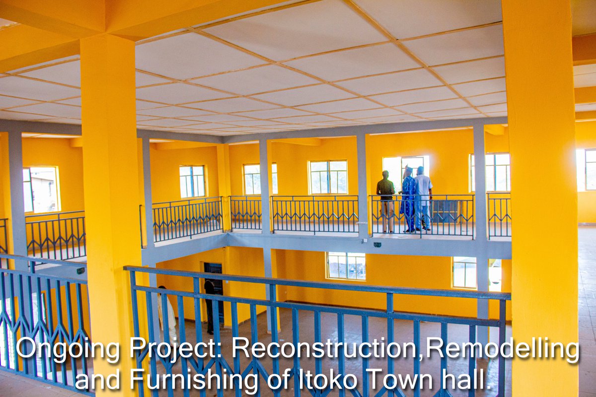 HonAfuapeMA's tweet photo. RECONSTRUCTION, REMODELLING AND FURNISHING OF ITOKO TOWNHALL. https://t.co/K01iCY2WKU