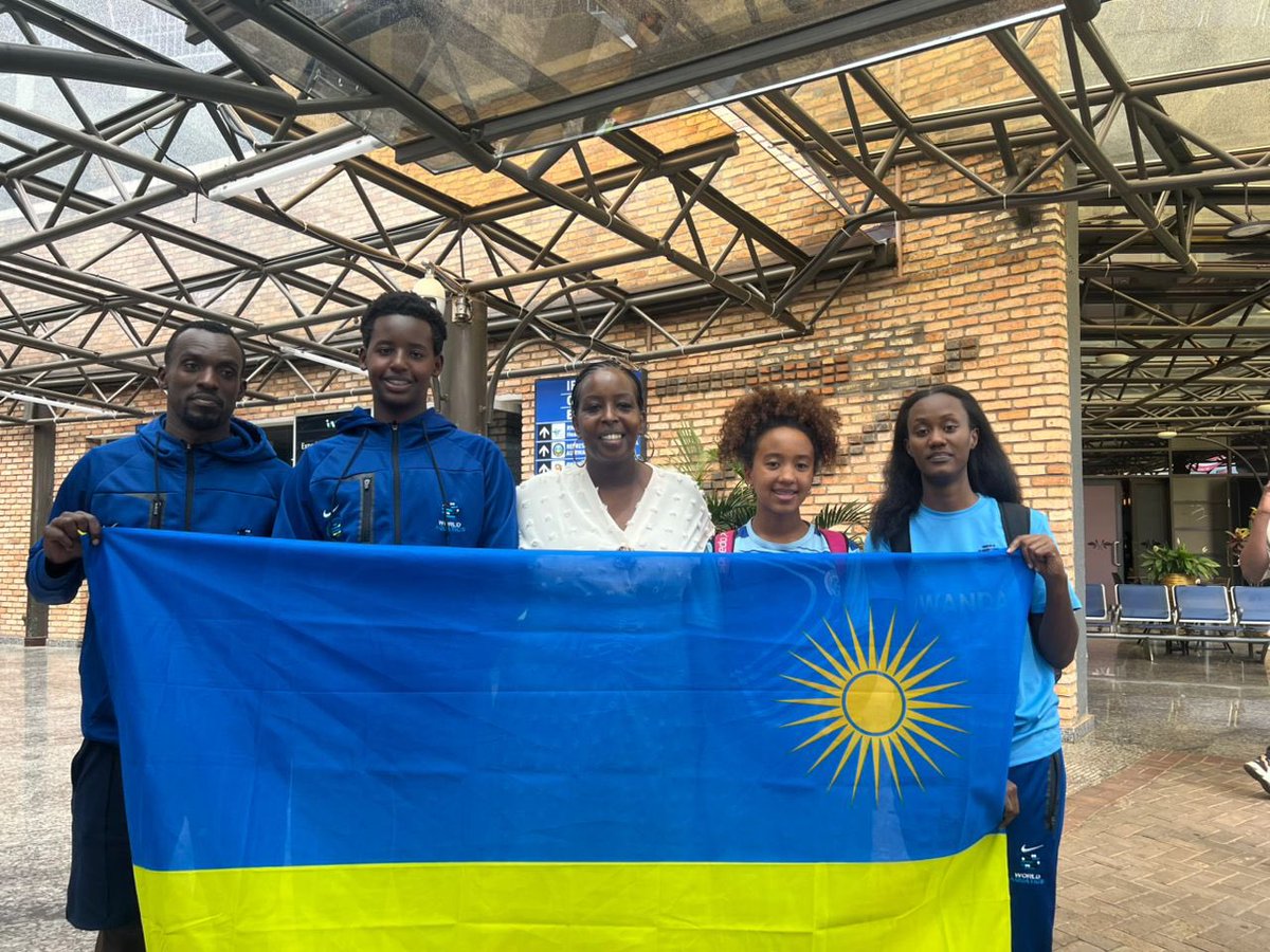 Rwanda Aquatics Federation (@rwandaaquatics) on Twitter photo Delegation y’u Rwanda yari i Cairo muri Egypt mu mikino ya Africa Aquatics Juniors Swimming Championship Yageze i Kigali Amahoro, ikaba yakiriwe na Perezida wa @rwandaaquatics Madam <a href="/Cy_Munyana/">Cynthia Munyana</a> Aho yabashimiye uburyo bitwaye neza muri iyi Mikino.
<a href="/Rwanda_Sports/">Ministry of Sports|Rwanda</a>
<a href="/RwandaOlympic/">Rwanda National Olympic and Sports Committee</a> Delegation y’u Rwanda yari i Cairo muri Egypt mu mikino ya Africa Aquatics Juniors Swimming Championship Yageze i Kigali Amahoro, ikaba yakiriwe na Perezida wa @rwandaaquatics Madam <a href="/Cy_Munyana/">Cynthia Munyana</a> Aho yabashimiye uburyo bitwaye neza muri iyi Mikino.
<a href="/Rwanda_Sports/">Ministry of Sports|Rwanda</a>
<a href="/RwandaOlympic/">Rwanda National Olympic and Sports Committee</a>