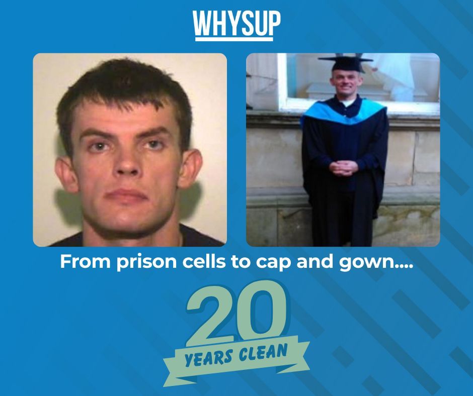 From prison cells to cap and gown - Reece is living proof that you can turn your life around.

After 17 years in active addiction, today Reece is celebrating 20 years clean and sober! 👏🏻💥

Reece’s drug use began with a mix of substances, with heroin soon taking hold - a drug