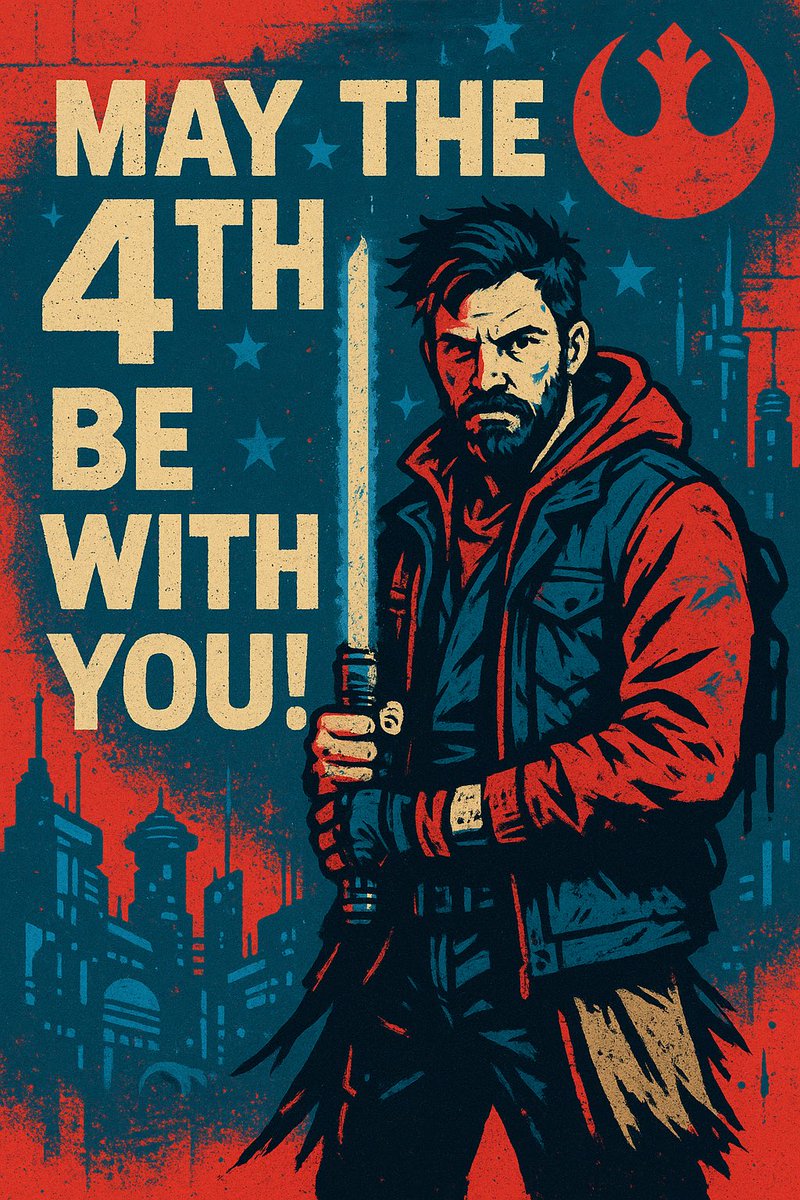 Feliz día de #StarWars 
#MayThe4thBeWithYou 
#HanShotFirst
#ProyectoAndor
y todas las frikadas maravillosas que amo.