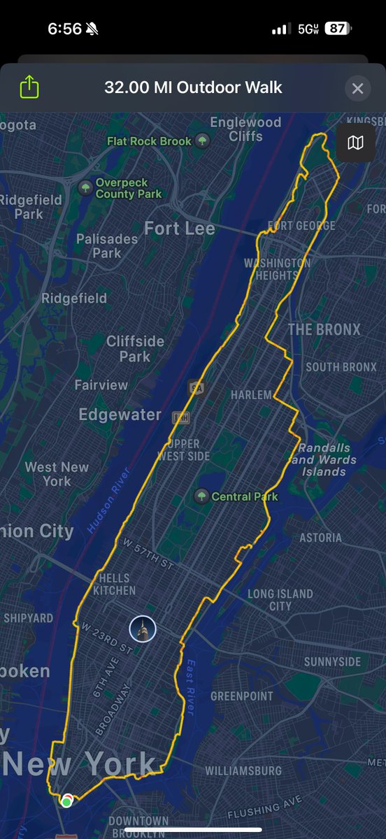 Yesterday I walk 32 miles around NYC!